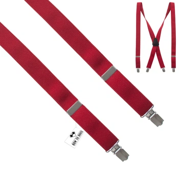 Подтяжки Bow Tie House красные длинные 2.5Х см 09528L