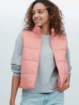 Теплий жилет короткий жіночий Uniqlo 346939310 L Рожевий (1159784683)