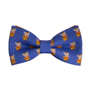 Бабочка Bow Tie House оранжевая с китайской свинкой 2019 - новогодняя 10134