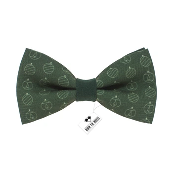 Бабочка Bow Tie House зеленая новогодними игрушками 08717