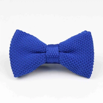 Метелик Bow Tie House в'язаний синій електрик однотонний 08872