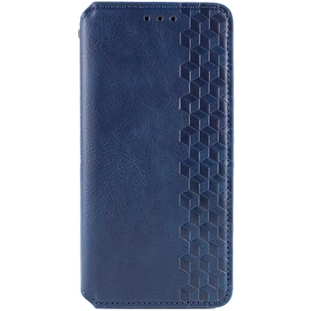 Протиударний шкіряний чохол книжка GETMAN Cubic (PU) для Samsung Galaxy A15 4G/5G Синій