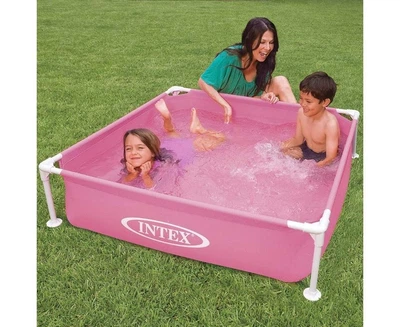 Каркасний дитячий басейн Intex 57172 122х122х30 см 380 л Жовтий