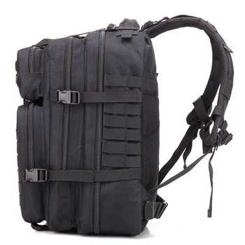 Рюкзак з підсумками тактичний Light Tactic Оксфорд 600D система Molle 50л 35x22x53см Black