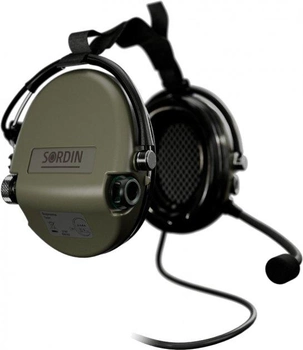 Навушники тактичні активні Sordin Supreme Mil CC Mil Neckband Green Nexus 76332-06-S (із заднім тримачем)