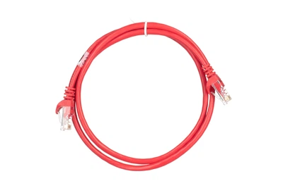 Патч-корд 2E Cat 5e 1 м с экранированной витой парой UTP Красный (2E-PC5ECOP-100RD)
