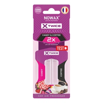 Ароматизатор для автомобиля Nowax X Twice - Candy & Coffee освежитель воздуха с двойной капсулой (NX00153)