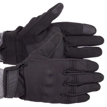 Тактичні рукавички із закритими пальцями Zelart Military Rangers 9878 розмір S Black