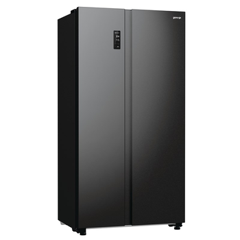Холодильник SBS Gorenje, 179х67х92см, 2 дв., 356(191)л, А++, NF+, Инв. , Зона св-ти, Внешн.диспл, черный (NRR9185EABXL)