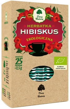 Herbata Dary Natury Hibiskus Eko 25 x 2.5 g (5902581617866)