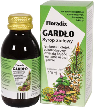 Дієтична добавка Herb-Piast Floradix для горла 100 мл (4004148017827)