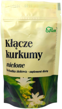 Suplement diety Flos Kurkuma Kłącze 80g Działa Przeciwzapalnie (5905279799882)