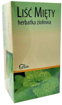 Трав'яний чай Flos Листя м'яти 45 г 30х1.5 г (5907752643842)