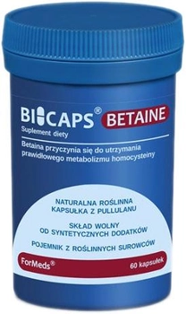 Дієтична добавка Formeds Bicaps Бетаїн 60 капсул травна система (5903148620305)