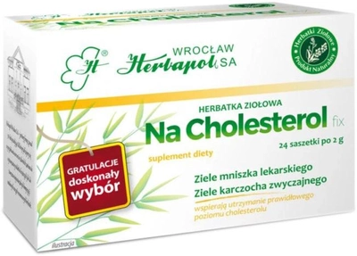 Herbatka ziołowa Herbapol Na Cholesterol 24 saszetki (5906014222207)