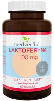 Suplement diety Medverita Laktoferyna 100 mg 60 kapsułek (5900718340731)
