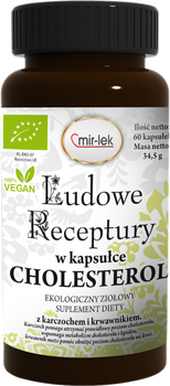 Suplement diety Mirlek Ludowe Receptury Cholesterol kapsułki BIO (5906660437413)
