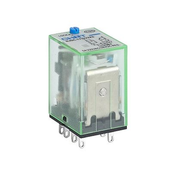Проміжне реле 3А 4к 24V AC NJDC-17(D) з індикатором кнопкою тест [651142] CHINT