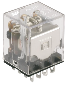 Проміжне реле 10А 3к 220V AC LY3 [RRP10-3-10-220A] РЭК77/3 UEC
