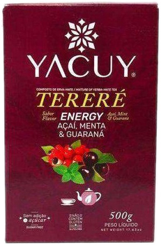 Herbata Yerba Mate Yacuy Green Acai Menta Guarana 500g (7896220549206)