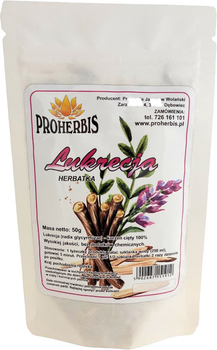 Herbatka Proherbis Lukrecja korzeń pocięty 50g odporność (5902687151912)