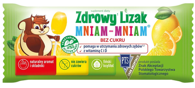 Zdrowy Lizak Starpharma Mniam Mnaim 6g Cytryna (5907763674026)