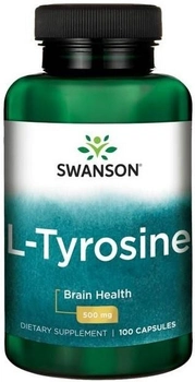 Suplement diety Swanson L-Tyrozyna 500 mg 100 kapsułek (87614018553)