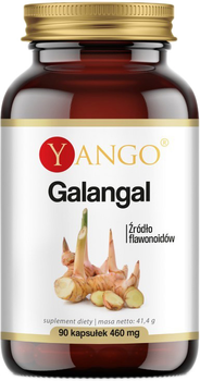 Дієтична добавка Yango Galangal 90 капсул джерело флавоноїдів (5904194060152)