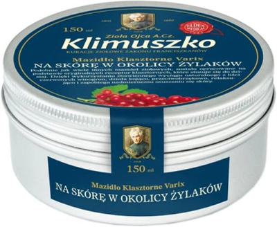 Mazidło klasztorne Klimuszko Varix 150 ml (5900588004993)
