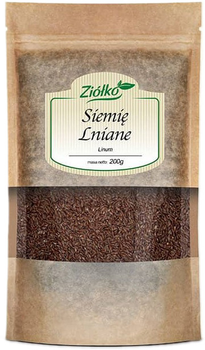 Suplement diety Ziółko Siemię Lniane brązowe ziarno 200g (5903240520251)