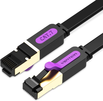 Патч-корд Vention CAT 7 SFTP Ethernet rj-45 - rj-45 8 жил 15 м Black (ICABN)