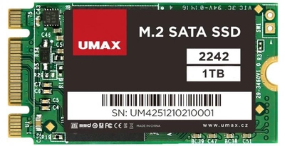 Dysk SSD Umax 1TB M.2 2242 SATA III 3D NAND (TLC) (UMM250009)