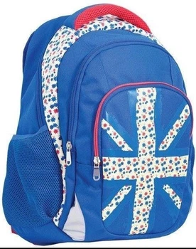 Рюкзак шкільний підлітковий YES Т-11 Britain синій 44*32*17см 22 л