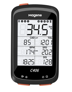 Велокомп'ютер Magene C406 c GPS підтримка Strava, каденс, пульс (C406)
