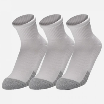 Носки UA Heatgear Quarter 3pk Белый 3 пары Уни L (1353262-100)