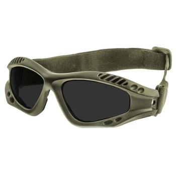 Тактичні окуляри Mil-Tec Commando Goggles Air Pro Smoke олива