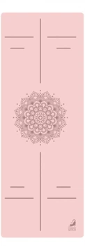 Коврик для йоги Marjari Yoga Master PRO 183x68x0.4 cм Light Pink Mandala
