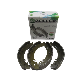Колодки гальмівні задні ZOLLEX ВАЗ 2101, 2102, 2104, 2105, 2107, 2121, 21213, 21214, 2131, 2123, комплект 4шт (30390)