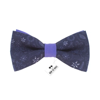 Метелик Bow Tie House фіолетовий з сніжинками 08573