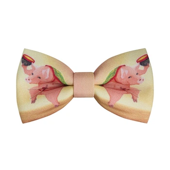 Бабочка Bow Tie House зеленая с китайской свинкой 2019 - новогодняя 10131