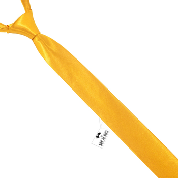 Галстук Bow Tie House узкий насыщенный желтый 00233