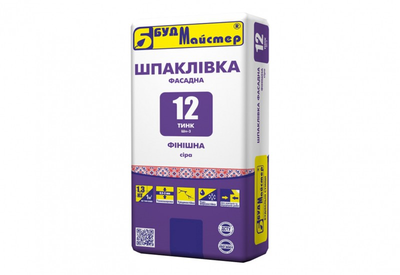 Шпаклівка цементна фінішна світло-сіра BUDMAJSTER T-12, 3 кг