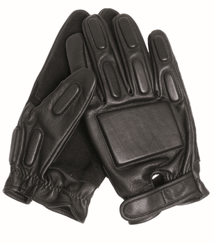 Рукавиці тактичні шкіряні L Чорні Mil-Tec Sec Handschuhe Leder L Schwarz (12501002-009-L)