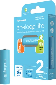 Акумулятор Panasonic eneloop Lite AA 950 мАг Ni-MH 2 шт (BK-3LCCE/2BE)