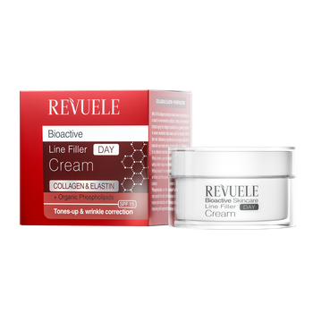 Крем-филлер для лица дневной с коллагеном и эластином Revuele Bio Active Collagen & Elastin 50 мл