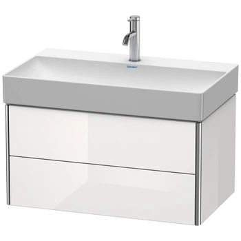 Тумба под умывальник DURAVIT XSquare 78.4x39.7x46см подвесная белая XS416208585