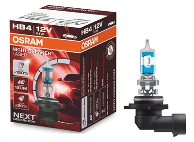 Автолампа HB4 Night Breaker Laser+150% 12V 51W P22D - 1шт, (9006NL)