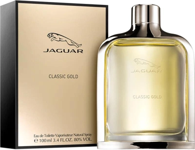 Туалетна вода для чоловіків Jaguar Classic Gold Edt 100 мл (7640111493723)