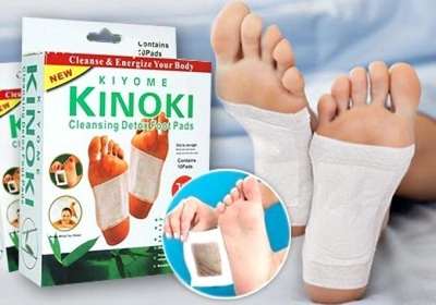 Пластир KINOKI 10 шт для виведення токсинів з організму для ступнів та активізації обміну речовин