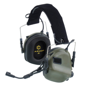 Активні захисні навушники M32 MOD3 з гарнітурою (olive) Earmor